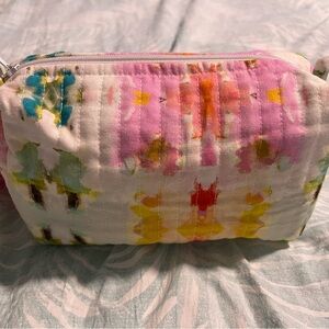 Laura Park Colorful Quilted Cosmetic Bag